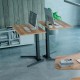 Ergonomig desk with single leg lifting height ajdustable frame Conset 501-19