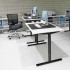 Ergonomic Desk 47x31 With Round Lift Columns Conset 501-49