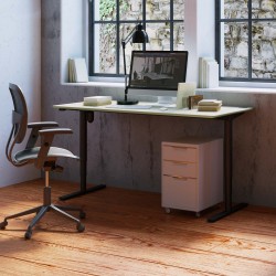 Ergonomic Desk With Round Lift Columns Conset 501-49