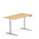 Ergonomic height adjustable desk  E7 Pro with Bamboo, Black or white Tabletop and Dual motor electric lift mechanism.